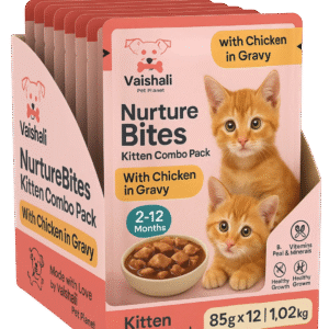 NurtureBites Kitten Delight – Chicken in Gravy (2–12 Months)