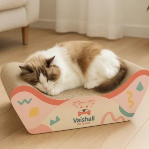 Vaishali WhiskerLounge – Dual-Play Cat Scratcher & Rest Station